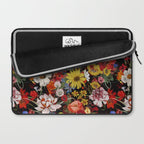 Multicolor Floral Night Garden Laptop Sleeve Gallery Image 2