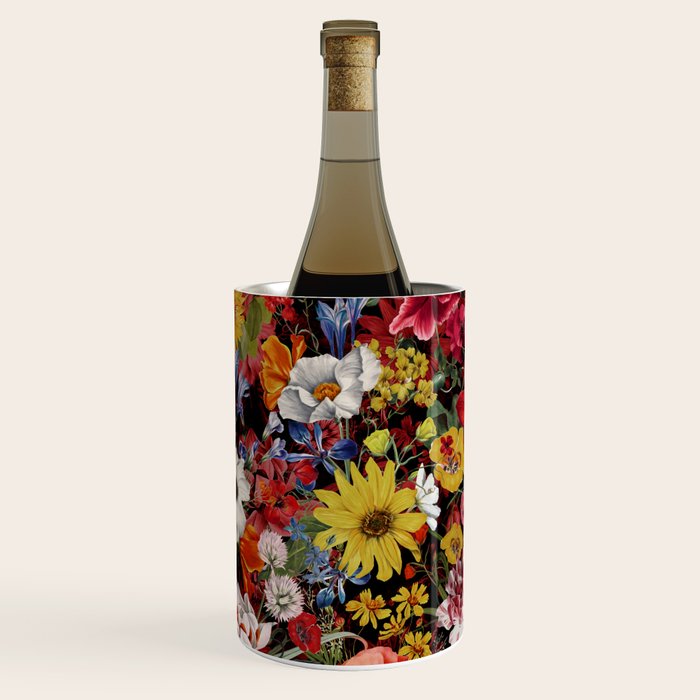 Multicolor Floral Night Garden Wine Chiller Gallery Image 1