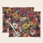 Multicolor Floral Night Garden Placemat Gallery Image 1