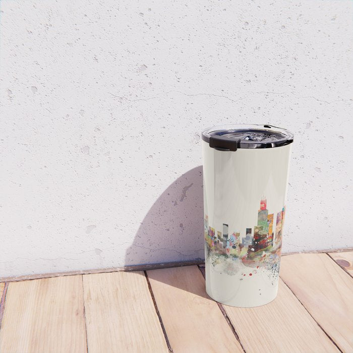 chicago skyline Travel Mug Gallery Image 4