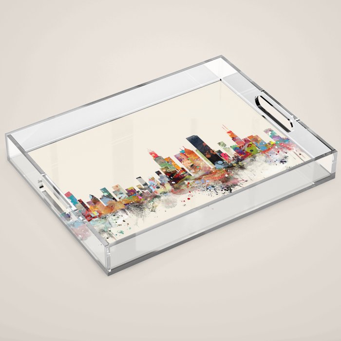 chicago skyline Acrylic Tray Gallery Image 1