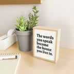 The words you speak become the house you live in. Mini Art Print Gallery Image 2