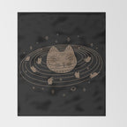 Cat Landscape 147: Caturn Throw Blanket Gallery Image 2