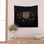 Cat Landscape 147: Caturn Wall Tapestry Gallery Image 2
