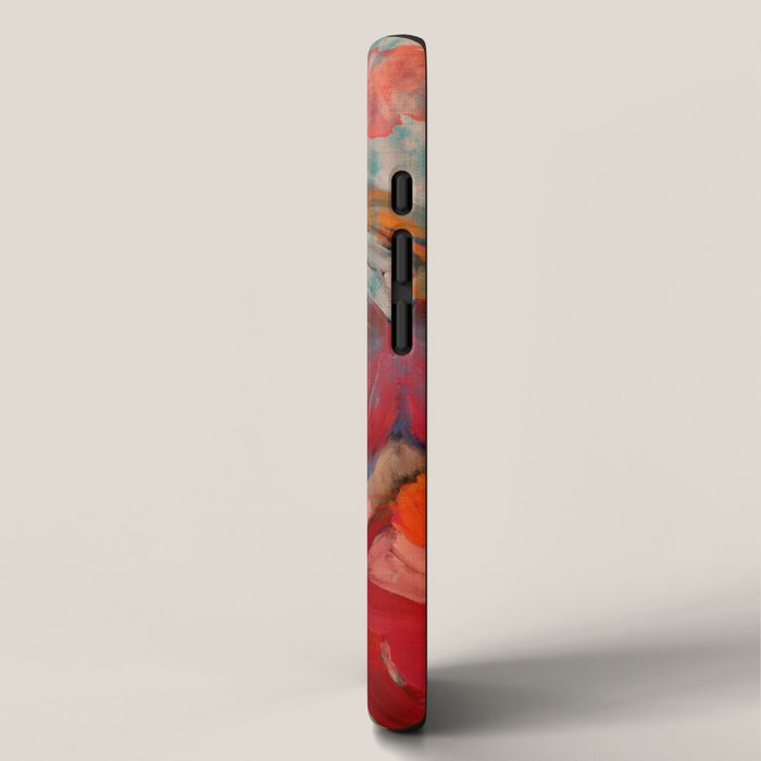 red leaves abstract art iPhone Case Gallery Image 2