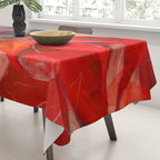 red leaves abstract art Tablecloth Gallery Image 3