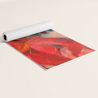red leaves abstract art Yoga Mat Gallery Image 2