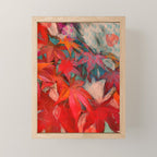 red leaves abstract art Mini Art Print Gallery Image 1
