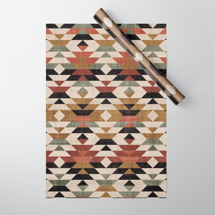Southwestern Boho Prints Wrapping Paper Gallery Image 1