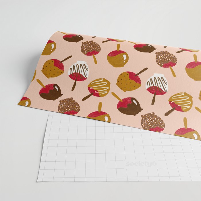 Caramel Apples - Red Wrapping Paper Gallery Image 2