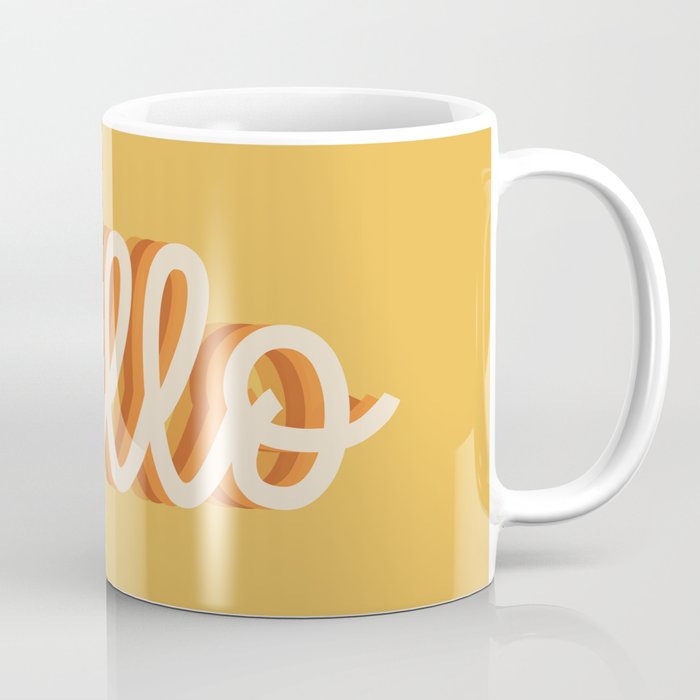 Hello - retro Coffee Mug Gallery Image 1