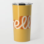 Hello - retro Travel Mug Gallery Image 1