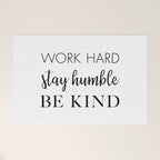 Work Hard Stay Humble Be Kind Welcome Mat Gallery Image 1