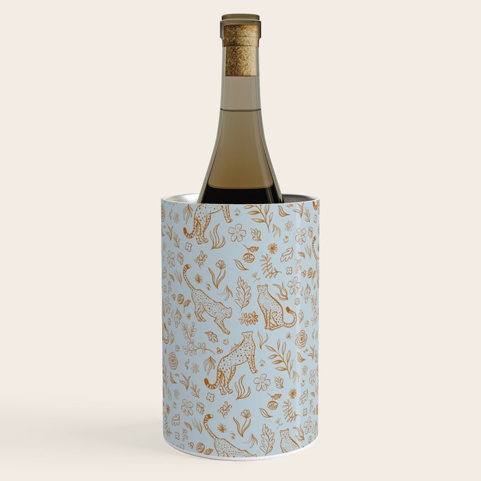 Cheetahs and Plants Boho Wine Chiller Gallery Image 2