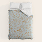 Cheetahs and Plants Boho Duvet Cover Gallery Image 6