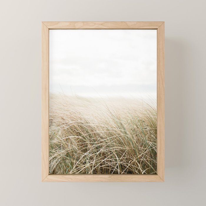 Dune grass | Ireland travel photogragraphy print | At the beach Mini Art Print Gallery Image 1