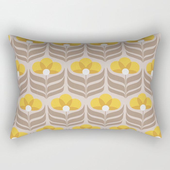 Sunny retro pattern no6 Rectangular Pillow Gallery Image 1