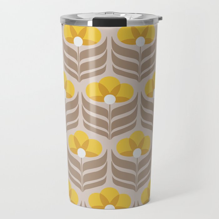 Sunny retro pattern no6 Travel Mug Gallery Image 1