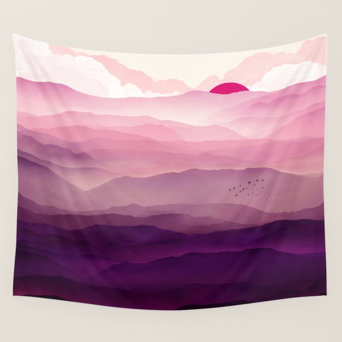 Ultra Violet Day Wall Tapestry Gallery Image 4