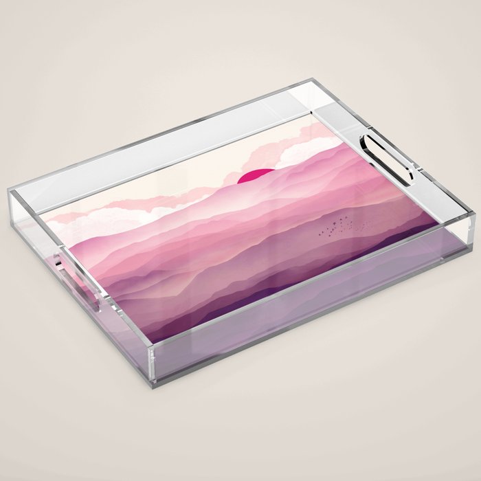 Ultra Violet Day Acrylic Tray Gallery Image 1