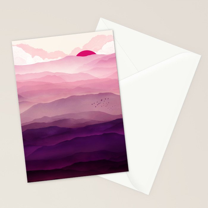 Ultra Violet Day Stationery Card Gallery Image 2