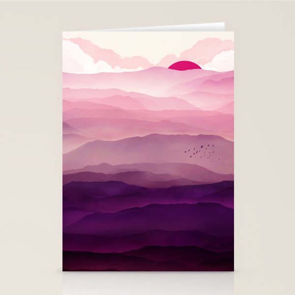 Ultra Violet Day Stationery Card Gallery Image 1