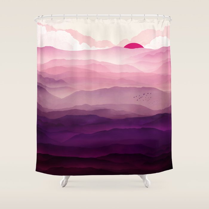 Ultra Violet Day Shower Curtain Gallery Image 1
