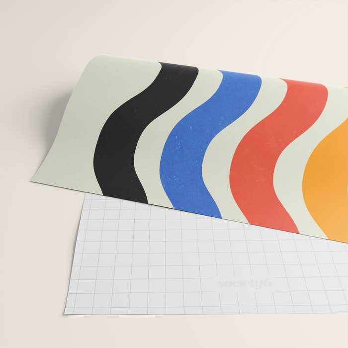 Bauhaus Waves Wrapping Paper Gallery Image 2