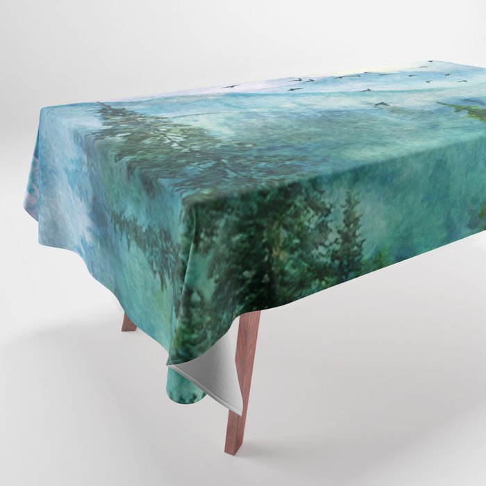 Spring Mountainscape Tablecloth Gallery Image 1