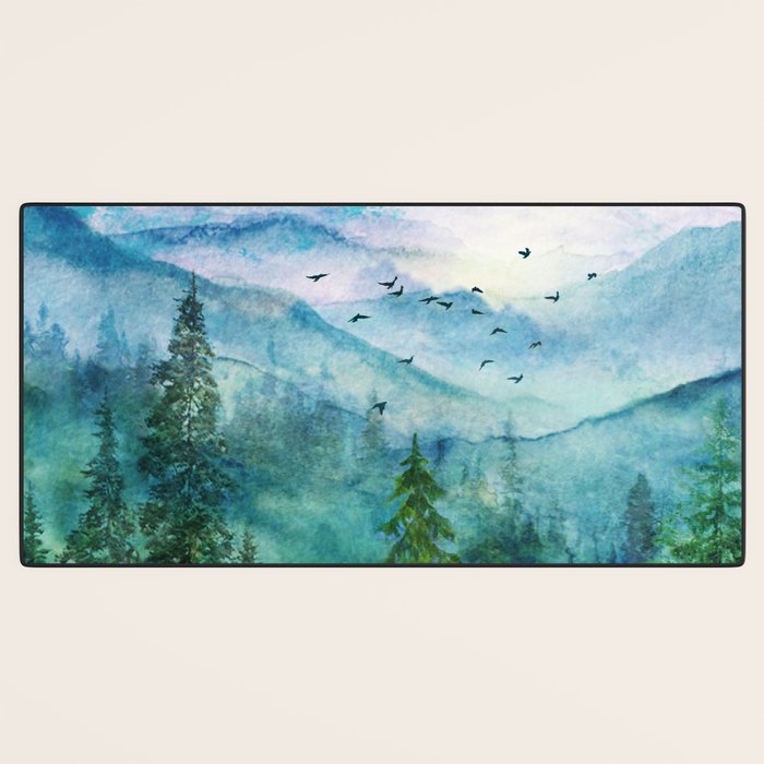 Spring Mountainscape Desk Mat Gallery Image 3