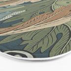 William Morris Acanthus Leaves Slate Blue Thyme Vintage Pattern Bath Mat Gallery Image 3