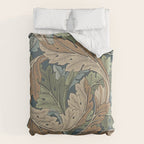 William Morris Acanthus Leaves Slate Blue Thyme Vintage Pattern Duvet Cover Gallery Image 6