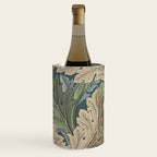 William Morris Acanthus Leaves Slate Blue Thyme Vintage Pattern Wine Chiller Gallery Image 1