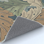 William Morris Acanthus Leaves Slate Blue Thyme Vintage Pattern Rug Gallery Image 4