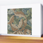 William Morris Acanthus Leaves Slate Blue Thyme Vintage Pattern Wall Mural Gallery Image 2