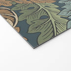 William Morris Acanthus Leaves Slate Blue Thyme Vintage Pattern Welcome Mat Gallery Image 2