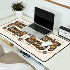Cowboy boots and flowers Desk Mat Gallery Image 2