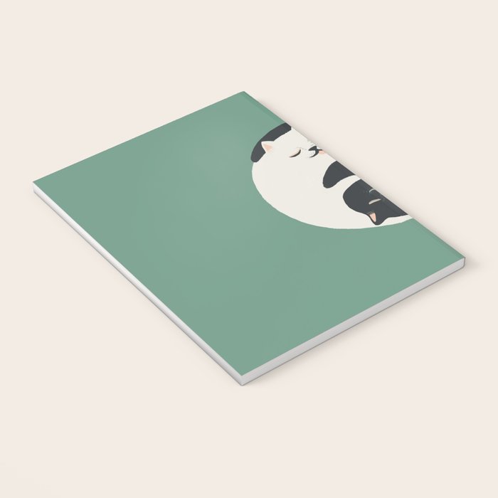 Hidden cat 26g Green yin yang hug Notebook Gallery Image 3