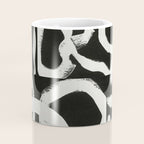 Black & White Abstract Collage #1 Coffee Mug Gallery Image 4