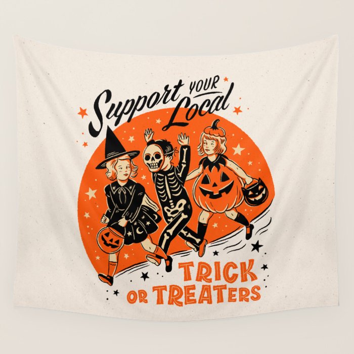 Trick or Treat Wall Tapestry Gallery Image 1