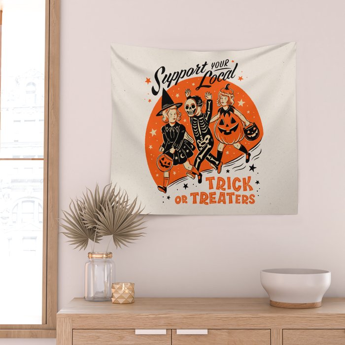 Trick or Treat Wall Tapestry Gallery Image 2
