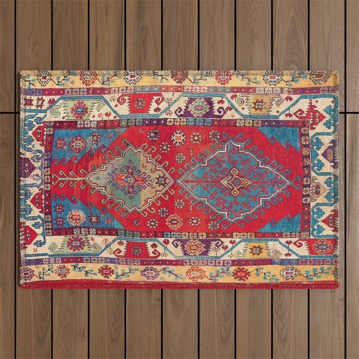 Anatolian Village Rug Print Outdoor Rug Gallery Image 1