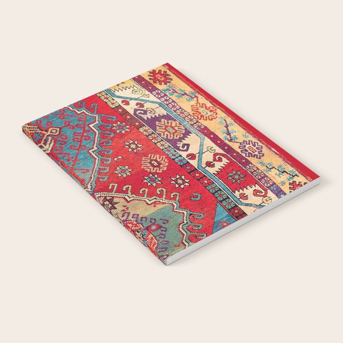 Anatolian Village Rug Print Notebook Gallery Image 1