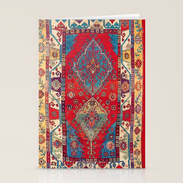 Anatolian Village Rug Print Stationery Card Gallery Image 2