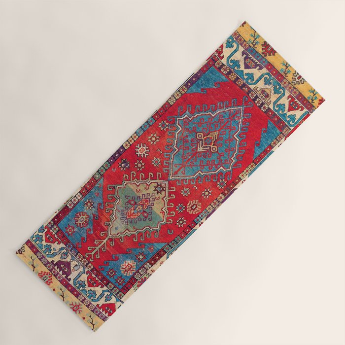 Anatolian Village Rug Print Yoga Mat Gallery Image 1