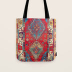 Anatolian Village Rug Print Tote Bag Gallery Image 1