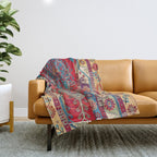 Anatolian Village Rug Print Throw Blanket Gallery Image 1
