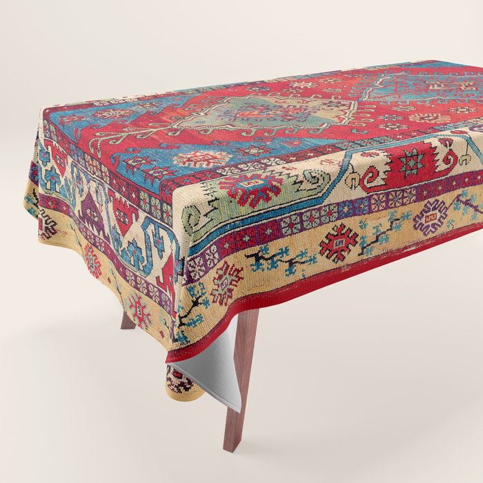 Anatolian Village Rug Print Tablecloth Gallery Image 1