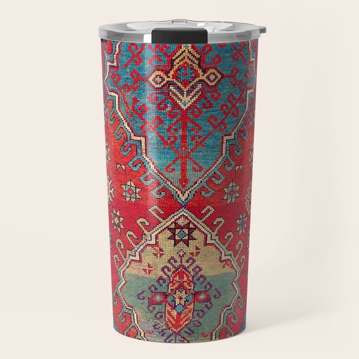 Anatolian Village Rug Print Travel Mug Gallery Image 1