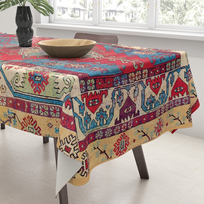Anatolian Village Rug Print Tablecloth Gallery Image 3